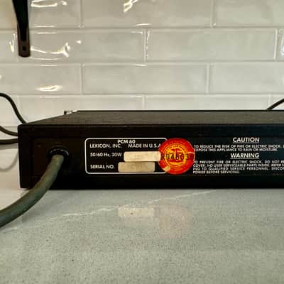 Lexicon PCM 60 Digital Reverberator 1980s - Black image 5
