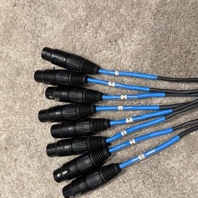 Mogami Mogami Gold 8 TRS-XLRF 8-channel 1/4 inch TRS Male to XLR Female Snake - 15 foot 2020 - BLUE image 1
