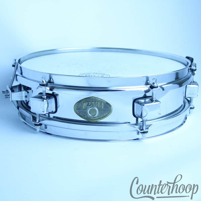 *Tama Piccolo 12"x3 1/4"Steel Shell Soprano Snare PF155 Pancake Auxiliary Chrome image 1