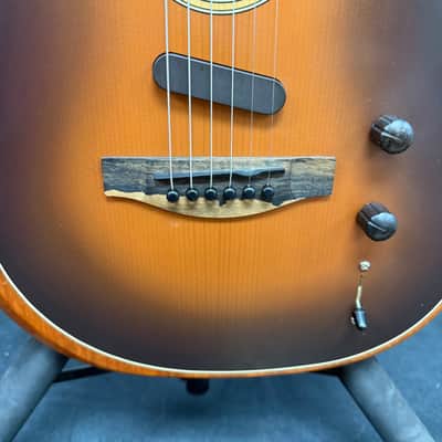Used Fender American Acoustasonic Telecaster Acoustic Electric Guitar with Fender Gig Bag Sunburst 2019 image 10