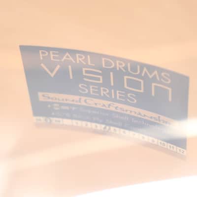 Pearl 4pc Vision Drum Kit Set Champaign Sparkle 22/16/12/10" image 12