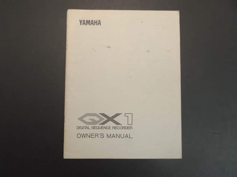 Yamaha QX1 Owner's Manual [Three Wave Music] image 1