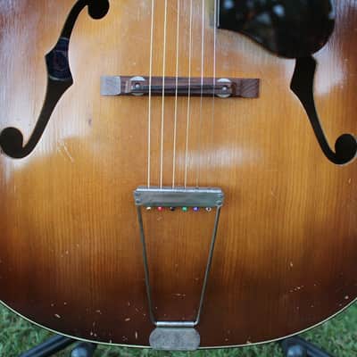 Vintage 40s Kay K-46 Artist 17" Master Size Jumbo Acoustic Archtop Guitar Restored Honest Relic image 16