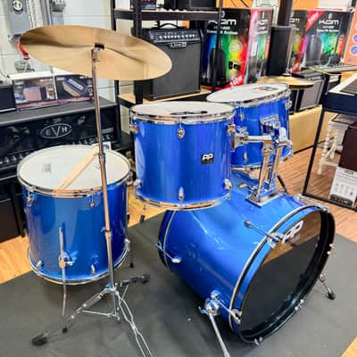 🥁 Performance Percussion PP220 5-Piece Drum Kit~ Metallic Blue Acoustic Set 🥁 Bild 3