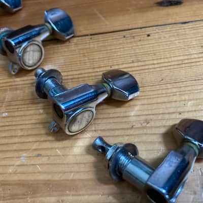 Fenix Young Chang Strat Stratocaster Guitar Original Tuners Machine Heads Korea image 3