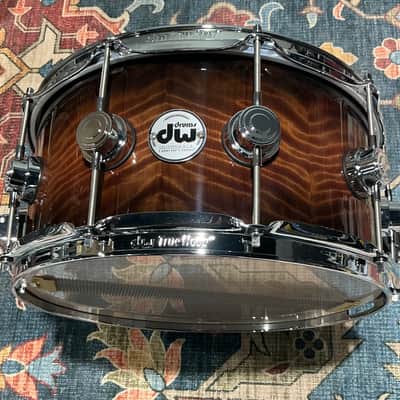 DW Collector's Series Exotic Snare Drum - 6.5x14 - Candy Black Burst Over Vavona image 5