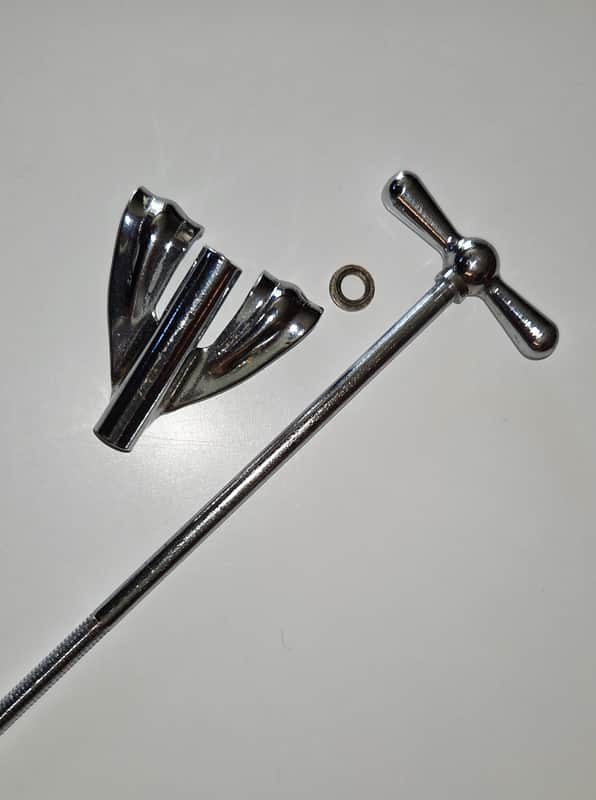 Ludwig faucet head bass T-rod w/claw 60's,6.5" image 1