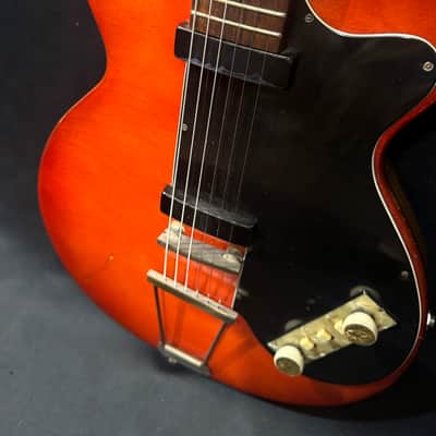 Hofner Colorama II Model 444 - All Original - Black Bar Pickups - Clean Player - Lightweight - Chipboard Case - 1959 image 16