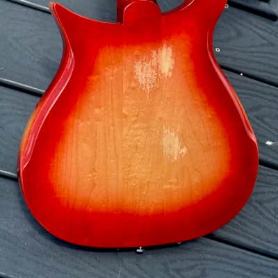 Rickenbacker 425 1967 - a very rare & stunning Fireglo 425 w/a cool factory Boyd Vibrato ! image 5