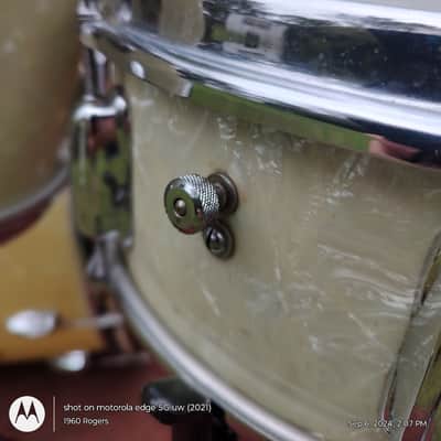 Slingerland Radio King Late 50s - mid 60s - White Marine Pearl image 10