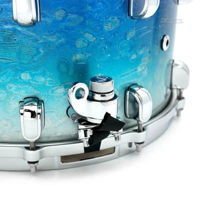 Tama Starclassic Walnut/Birch Snare Drum 14x8 Molten Blue Ice Fade image 2