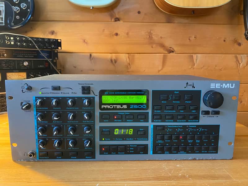 E-MU Systems Proteus 2500 Rackmount 128-Voice Sampler Module 2001 - Black image 1