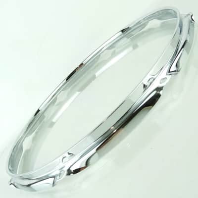 Ludwig 14"Snare/Floor Tom Drum 8Lug Batter Rim/Hoop 1.6mm Chrome Triple Flange80 image 3