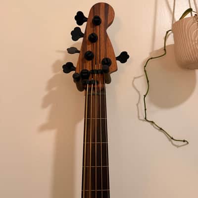 Warmoth Deluxe 5 J Bass Fretless 2025 Gloss Indian Rosewood image 3