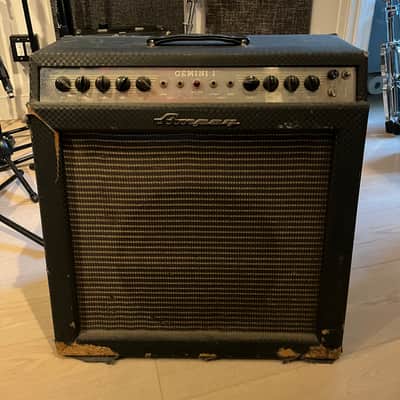 Ampeg G-15 Gemini II 2-Channel 30-Watt 1x15" Guitar Combo 1965 - 1968 - Blue image 1