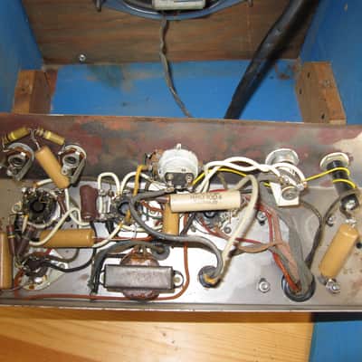 Magnatone Varsity 1950's MOT Blue Amp & Magnatone Lap Steel image 6