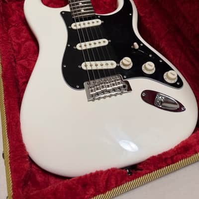 Fender American Performer Stratocaster Arctic White w/ Custom Shop 70th Anniv Hand-Wound Fat 50s, Tweed Case + Original Yosemites image 12