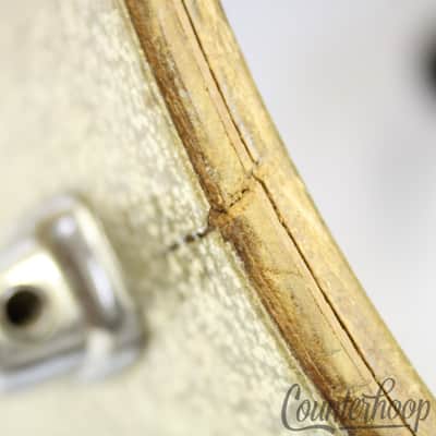 *Slingerland 20x14,13,16 Drum Set Silver Sparkle Vintage 60s 3Ply Bass/Tom/Floor image 25