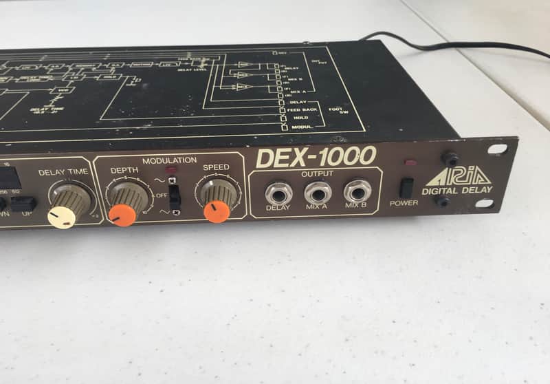 ARIA デジタルディレイ DEX-100 Aria DEX-1000, Digital Delay, Rare Vintage Rack, As Is or Repair