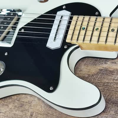 MyDream Partcaster Custom Built - Black and White Thinline Charlie Christian image 6