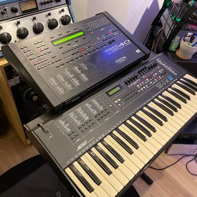 Rare Vintage Analog Solton Ts4k synth keyboard and the MS40 Expander with PSU, rare foot controller, manual and schematic! image 1