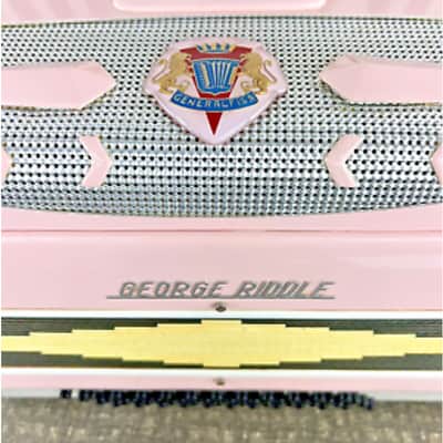 Generalfisa Pink *Vintage 48 Bass 17" Accordion* [EXCELLENT] George Riddle 1970s/80s - Pink image 5