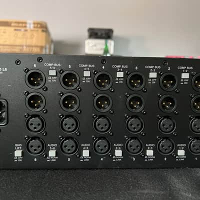 Midas L6 Legend 6-Slot Powered W/3X MIDAS 522 COMPRESSORS AND 3X 512 EQ'S  500 Series Frame 2018 - Present - Black and Blue image 2