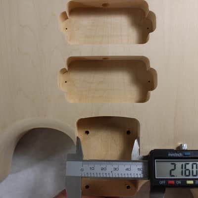 Unfinished Basswood HHH guitar body - fits Fender Strat Stratocaster neck Floyd Rose J978 image 9