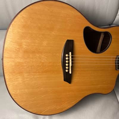 Hsienmo Shiyi Bear Claw Sitka Spruce Solid Top & Wild Indian Rosewood Solid back sides with hardcase image 4