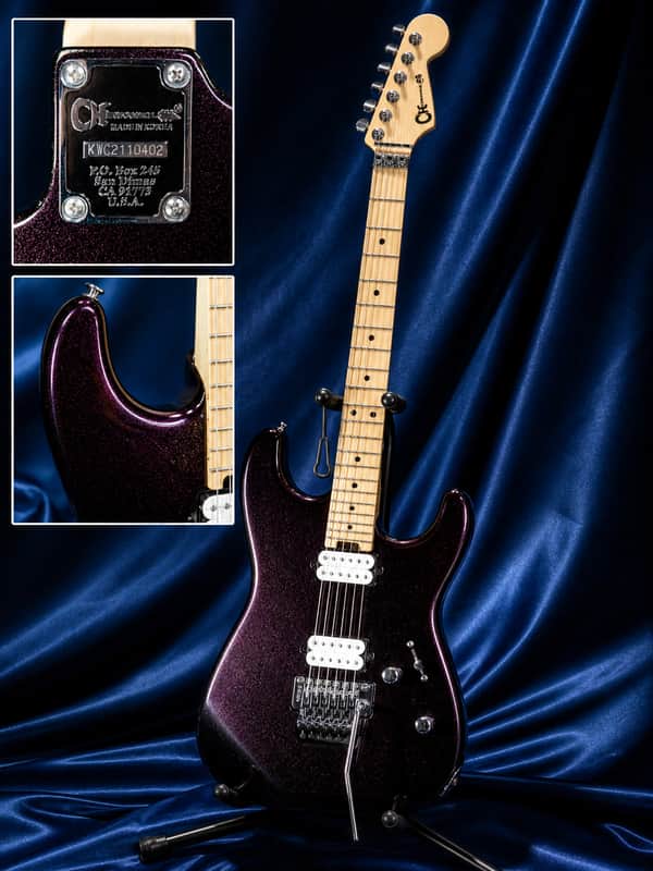 Charvel Super Strat Style HH mid-2000s - Black Cherry Metallic / Sparkle Burst - Electric Guitar image 1