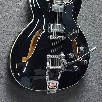 HAGSTROM Tremar Viking Deluxe, Black Gloss image 3