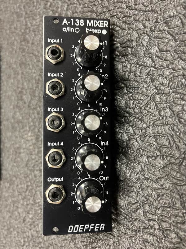Doepfer A-138b Exponential Mixer — Excellent, Black Panel, 8HP, Original Box image 1