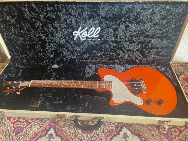 2016 Koll Junior Glide - Metallic Orange - Lefty - Arcane P-90 w/ Ilitch Hum-Canceling image 1
