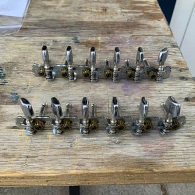 Hondo 12 String Acoustic Guitar Tuning Heads Tuning Machines 1970's image 2