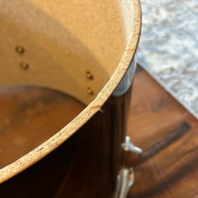 Vintage 1980s Tama Imperialstar 11 x 15 Drum Concert Tom OG Jet Black Wrap image 17