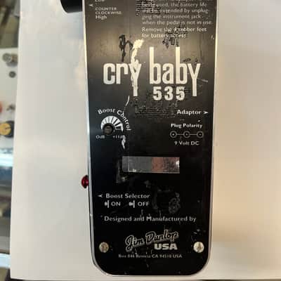 Dunlop BB535 Series Cry Baby Wah 1998 - 2003 - Black image 3