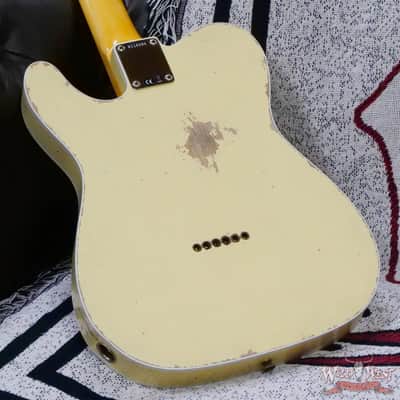 Fender Custom Shop 1962 Telecaster Custom Rosewood Slab Board Hand-Wound Pickups Relic Vintage White image 12