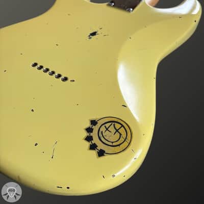Squier Tom DeLonge Stratocaster Butter Cream Road Worn – Very Good Condition image 17