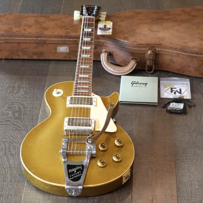 Unplayed! 2022 Gibson Custom Shop 70th Anniversary 1957 Les Paul Standard Murphy Lab All Gold + COA OHSC image 1