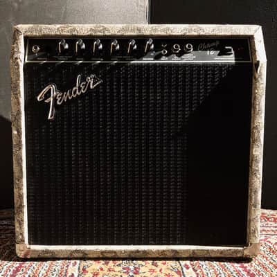 Fender Champ 12 1990 12W Combo Guitar Amp Snakeskin finish 1990 image 3
