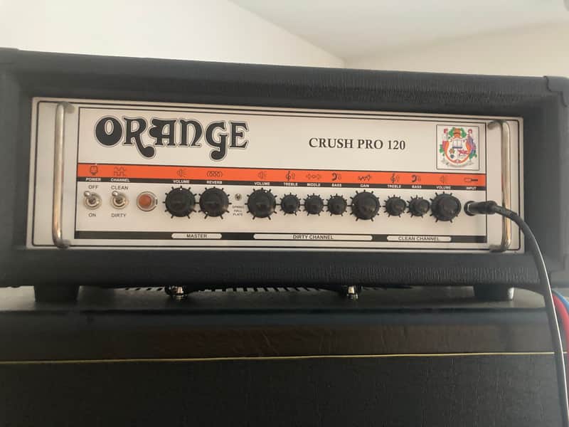 Orange Crush Pro 120 2-Channel 120-Watt Guitar Amp Head 2013 - 2023 - Black image 1