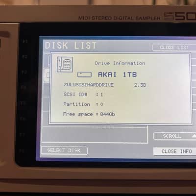 Akai S5000 V2 MIDI Stereo Digital Sampler - 16 Analog outs, 1TB SD ZuluSCSI w 130+GB of sound, sample & instrument libraries, 20x SD card CD-ROM Libraries (1998) image 11
