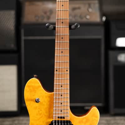 EVH Wolfgang WG Standard QM Electric Guitar - Transparent Amber image 5