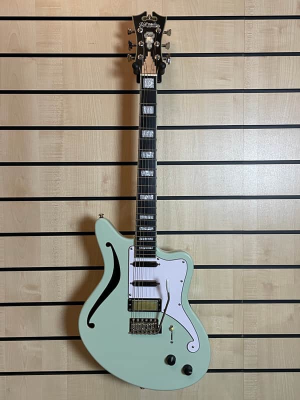 D'Angelico Excel Giacomo Turra Signature Bedford SH Peppermint Electric Guitar Gigbag image 1