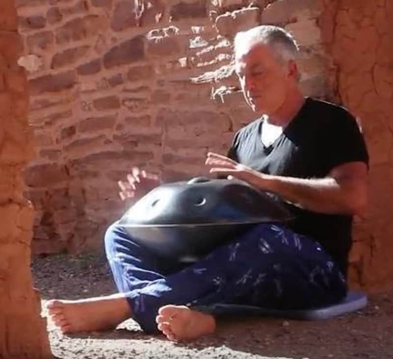 TerraTonz Left Handed Custom Handpan 2020 - Gun Metal image 1