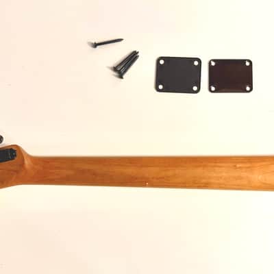 (with Kluson tuners) USA Warmoth Telecaster neck in Roasted Maple image 2