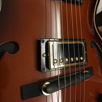 (On hold) Mario Beauregard MB Archtop hand carved Hollow body thinline with Lollar Imperial Humbucker Sakashta image 15