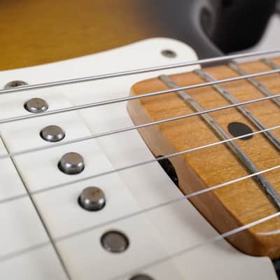 Fender Limited Edition 40th Anniversary 1954 Reissue Stratocaster with Maple Fretboard 1994 Brown Sunburst USA American Vintage AVRI w/ OHSC image 9