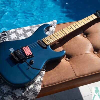 1980's Kramer JK 1000 Made by ESP! - Dimarzio Pickups - Original Floyd Rose Tremolo - Blue Metallic - Made in Japan - Pro Set Up! (Perfect frets/Action/Intonation) - Super Strat Shred Master Supreme! image 12