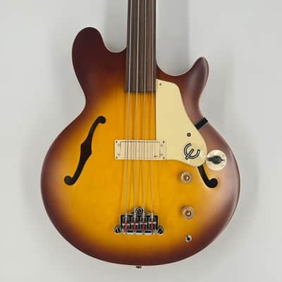 Epiphone Jack Casady Bass Fretless - Aged Royal Tan image 1